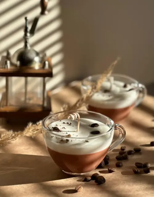 Iced Coffee Candle | Coffee Scented Soy Candle with Caramel & Vanilla