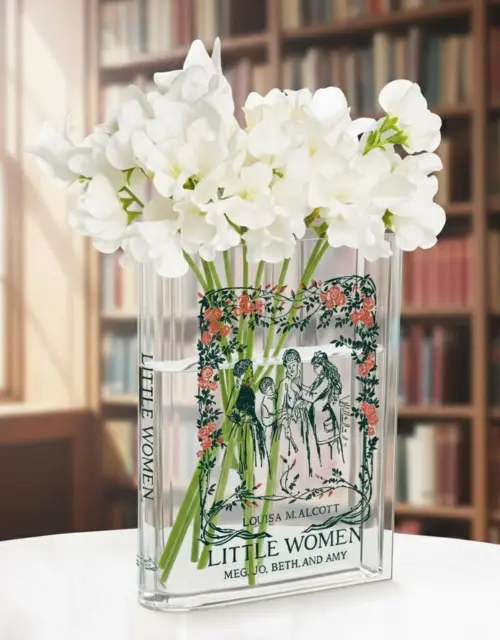 Little Women Acrylic Book Vase