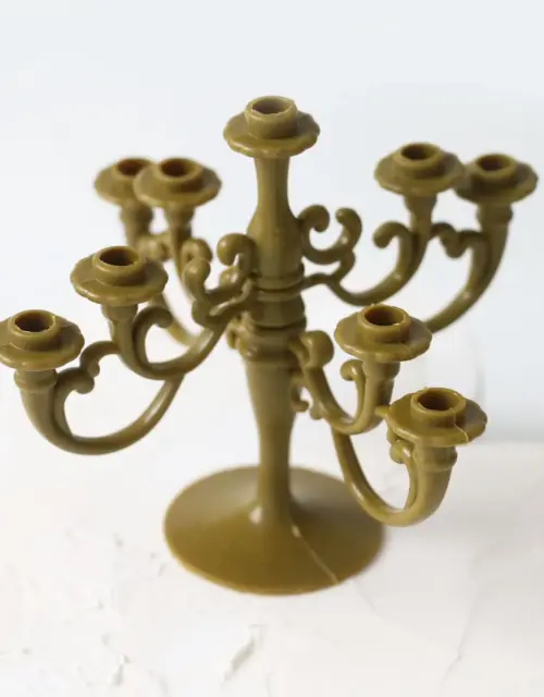 Shabby Chic Candle Holder with 9 White Candles