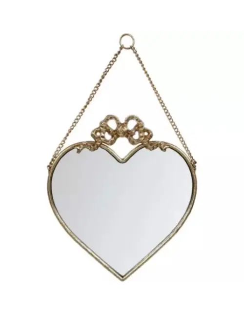 Heart Shaped Mirror Gold wall decor