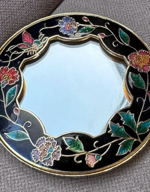 Cloisonné Enamel Hand Mirror